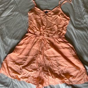 H&M Divided orange romper size xs new